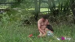 Voyeur Luna Black Heads to Beach for Quick Fuck with Stranger