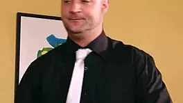 Nurse Jayden Jaymes fucks patient Keiran Lee in hospital uniform.