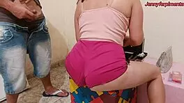 granny uses monster dildo with young lady in intriguing scene