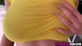 naughty step sister plays around