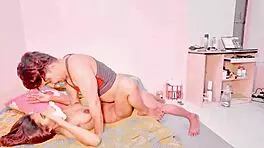 Skinny Petite Stepsister Bent Over for Rough Deepthroat and Fucking