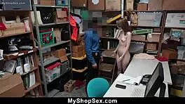 Mall Cops Find Teen's Tight Pussy In Hidden Cam Shop Search.