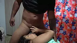 stepsister sucks my cock so well in bedroom