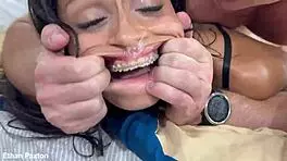 hey, no mercy for Breiny Zoe with extreme rough anal and puke!