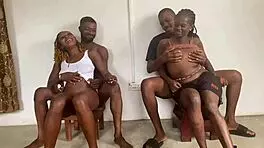 Tattooed Latina Teens Bent Over For Big Black Cocks In Group.