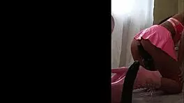 Milf indulges in intense pleasure with big dildos