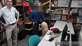 Police amateur catches petite blonde thief in uniform. Hardcore action ensues.