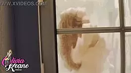 You watch your hot neighbour showering, what do you see?