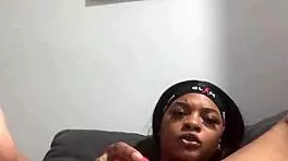 kashofficials upclose hairy pussy play with dildo and vibrator fingering wet tight ebony ass