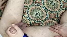 Indian Girlfriend Gives Intense Handjob