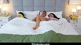 SHARING BED WITH ASIAN GIRLFRIEND AND STEPMOM