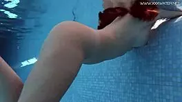 diana rius is touching her hot tits underwater, so juicy