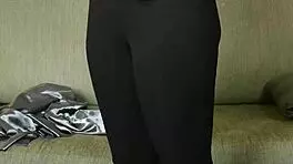 Hazel Ash In Photoshoot With Shiny Button Down