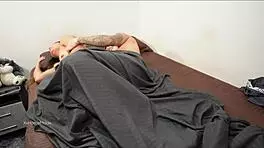 It wasn't a good idea to share my bed with my stepbrother, leading to rough fucking and creampie