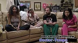 aria nicole undergoes her yearly physical with dr tampa in florida backstage setting