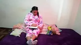 I’ve got a slutty stepsister who’s always masturbating in her room and begging to suck me dry for every drop.