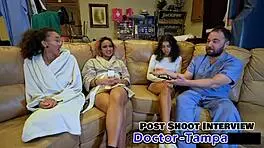 aria nicole undergoes her yearly physical with dr tampa in florida backstage setting