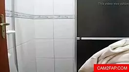 teen 18+ performs blowjob and assfucking on webcam.