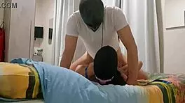 milf in fishnet stockings and heels endures bondage fuck in pussy and mouth.