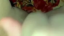 female masturbates on pizza in los angeles