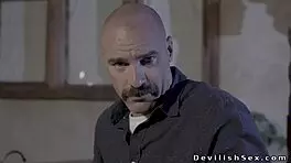 Could a hairless husband dominate his busty wife's desires in bed?