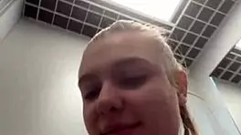 in public, this teen got her pussy creampied after squirting from fingering.