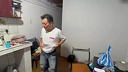 Shy Teen Gets Wet with Stepfather and Stepsister