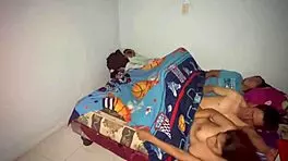 Shy Teen Gets Wet with Stepfather and Stepsister