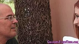 I, the ginger teen, fuck the old man hard