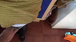 real stepmother shows hairy pussy to horny stepson after he keeps begging