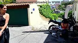 Intense fucking with sexy brunette teen and cute redhead in wet lesbian pussy licking.