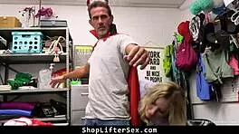 i can't believe this female officer is punishing me by ripping clothes and fucking hard in the shop