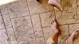 Two Milfs Fucked Hard By Me Outdoors In Front Of The Sea