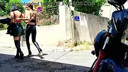 Intense fucking with sexy brunette teen and cute redhead in wet lesbian pussy licking.