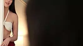 Lesbian stepsisters Fiona Frost and Beca Barbie engage in kissing and scissoring.