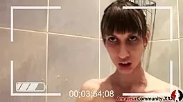 ugh, watch my ugly pierced face while i finger my hairy solo pussy in this foamy bathtub session...
