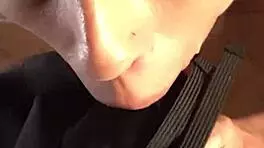 is a blowjob from skinny petite candie cross the best way to start your early morning pov?