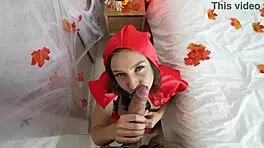 A frighteningly good Halloween night of passion with bent over sex