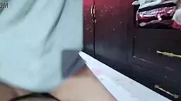 Mother calls the petite young girl who keeps riding in her skirt.