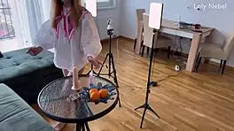 uh wow this cute young 18+ girl showed up for casting and we talked about her small tits and skinny body like friends u know