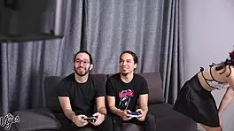 my friends petite skinny girlfriend cindy luna begged for double penetration with big black cocks, so we pounded her tight ass and pussy hard in rough threesome action