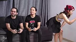 my friends petite skinny girlfriend cindy luna begged for double penetration with big black cocks, so we pounded her tight ass and pussy hard in rough threesome action