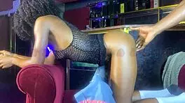 teen bombshell performs with jake in a hot steamy vip lounge setting