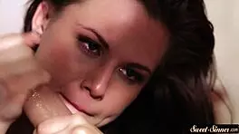 Watch This Classy Teen Deepthroat Dick! So Hot!