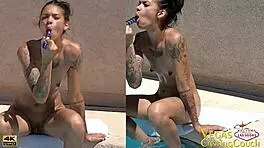 chanel west naked fun with pov sucking fucking creampie pool masturbation