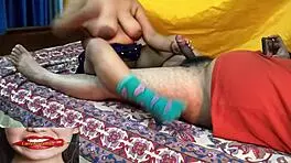 desi bhabhi's tight pussy cheats with friend's deep hardcore pounding