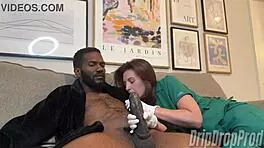 Nurse Jenn Sucks Patient's Nipples with Passion