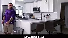 Fuck My Tiny Brunette Stepdaughter, Big Dick Dad!