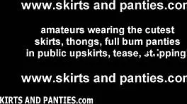 Do you like my striped panties?!