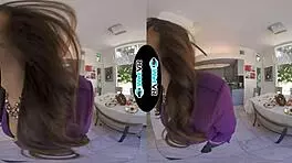 wetvr allie addison fucks horny landlord to pay rent in vr, taking that big cock